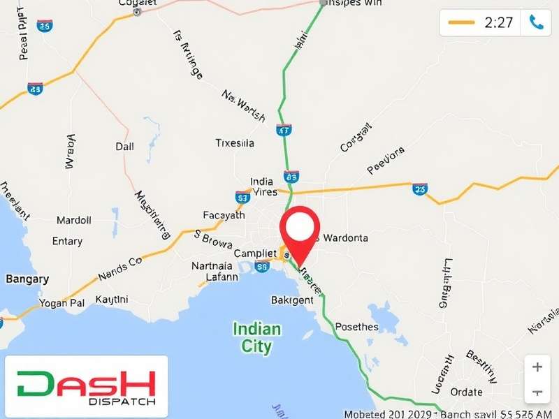 Dash Dispatch Indian City Maps
